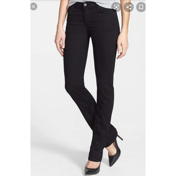 Ava Low-Rise Brushed Cotton Jeans (straight leg) - Picture 3 of 10